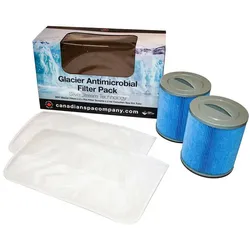 Canadian Spa Whirlpool Filter Set »Glacier Microban«, mit zwei Glacier Filtern und zwei Vorfiltern - blau