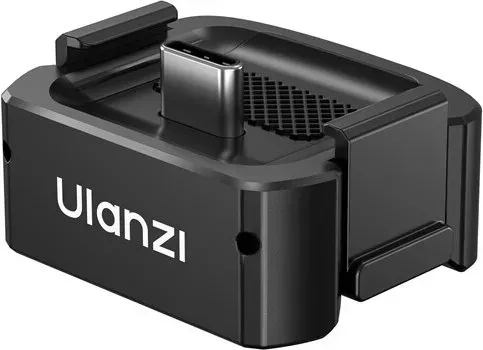 ULANZI PK-11 Ladeadapterbasis für DJI Osmo Pocket 3/Xtra Muse, USB-C-Anschluss mit 1/4-Zoll-Schraubgewinde, kompatibel mit Osmo Pocket 3, Schwarz