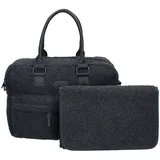 Vadobag Wickeltasche "Care Vienna Hello Little One", Damen, Gr. B/H/T: 16cm x 28cm x 40cm, grau, Kunstfaser, unifarben, Taschen, mit passender Wickelunterlage