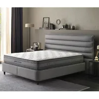 Pointhome Yatas Bedding Boxspringbett-Set 140 x 200 Cool & Wool Matratze Boxspringbetten Taschenfederkern doppelseitige Matratze Höhe 28 cm H3