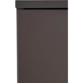 Forte Como Vitrine mit 1 Glastür, Holzwerkstoff, Uni Wolfram grau / Planked Eiche, 60,4 x 203,3 41,3 cm