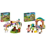 LEGO Friends Pferde- und Pony-Anhänger, Pferde-Spielzeug & Friends Autumns Kälbchenstall, Bauernhof-Spielzeug