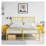 vidaXL Nachtschrank 34,5 x 39 x 44 cm Senfgelb