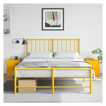 vidaXL Nachtschrank 34,5 x 39 x 44 cm Senfgelb