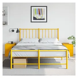vidaXL Nachtschrank 34,5 x 39 x 44 cm Senfgelb