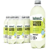 hohes C Vitamin Water Protect Limette & Ingwer (6 x 750ml), für dein Immunsystem: Vitamin C, D, E + Zink, gegen oxidativen Stress, nur 6kcal/100ml, ohne Zuckerzusatz & Süßungsmittel, vegan