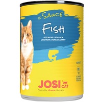 JosiCat 12x 415g JosiCat in Soße Fisch Katzenfutter nass