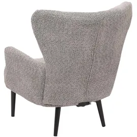 Mendler Lounge-Sessel HWC-K37 Chenille 75 x 80 x 75 cm grau mit Kissen