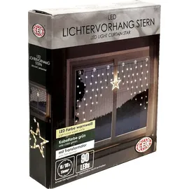 LINDER EXCLUSIV LEX LED-Lichtervorhang Stern 90 LED warmweiß