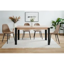 CaliCosy Tolosa 150 x 75 x 80 cm Eiche braun/schwarz