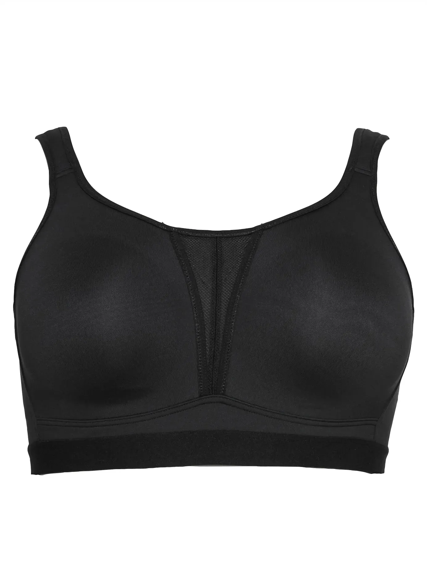 Sport-BH SHEEGO, Damen, Gr. 100, Cup E, schwarz, 90% Polyester, 10% Elasthan, BHs Sport-BH
