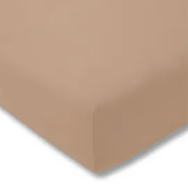 Estella Spannbettlaken Zwirnjersey 180 x 200 - 200 x 220 cm karamel