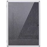 MCW Pinnwand Q51-FG 68 x 95 cm Schwarz