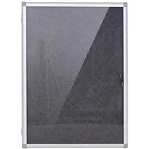 MCW Pinnwand Q51-FG 68 x 95 cm Schwarz