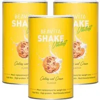 BEAVITA Shake minceur, Cookies - Cream Poudre 3x572 g