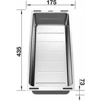 Blanco Abtropfschale 435 x 17,4 x 7,4 cm Farbe Grau