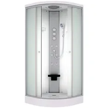 AcquaVapore Duschkabine Fertigdusche Dusche Komplettkabine D10-10M1-EC 90x90 cm mit 2K Scheiben Versiegelung
