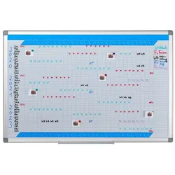 Relaxdays Whiteboard Planer Weiß