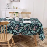 Obal William Morris Tischdecke Original Design Wischen Sie saubere Tischdecke wasserfeste rechteckige Tischtuch Küche Esstisch Dekoration Waschbar, 180 cm x 140 cm (Wilhemina)
