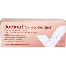 ARISTO Jodinat 1x wöchentlich 1530 Mikrogramm Tabletten