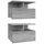 vidaXL Nachtschrank 2Stk. Hängend 40 x 31 x 27 cm Grau