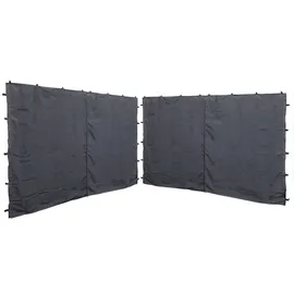 Quick Star Seitenwand für Pavillon Nizza 2 Stück 3,5 x 1,92 m Grau