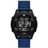 SKECHERS Herren Analog Quarz Uhr mit Silikon Armband SR5225