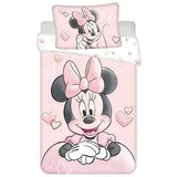 Disney Minnie Mouse Kinderbettwäsche 100 x 135 cm / 40 x 60 cm Baumwolle Minnie Mouse pink Powder"