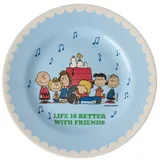 Rice Snoopy Melamin Teller 20 cm hellblau