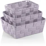 Kela Korb-Set Alvaro Kunststoff 3Stk  -  Abmessungen nicht angegeben lila