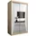 abiks möbel Schwebetürenschrank MONACO 120 x 200 x 62 cm Weiß