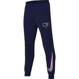 Nike CR7 Club Fleece Jogginghose Kinder 492 blue void/metallic gold M 137-147 cm