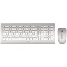Cherry DW 8000 Wireless Tastatur ES Set weiß/silber