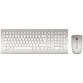 Cherry DW 8000 Wireless Tastatur ES Set weiß/silber
