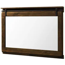 MASSIVMOEBEL24.DE Spiegel Mango 114x6x80 braun lackiert Railway #478