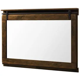 MASSIVMOEBEL24.DE Spiegel Mango 114x6x80 braun lackiert Railway #478