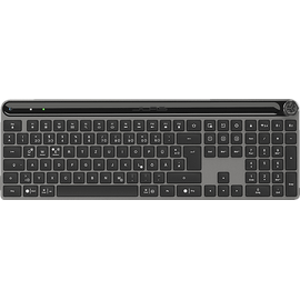 JLab Epic Wireless Keyboard, schwarz, LEDs weiß, USB/Bluetooth, DE (IEUDEKEPICKEYRBLK4)