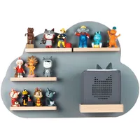 BOARTI Kinderregal Wolke Holz grau