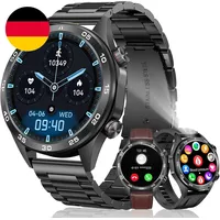 MEGALITH Smartwatch Herren Blutdruckmessung Fitnessuhr: Telefonfunktion Pulsuhr