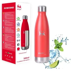 Thermoskanne aus Edelstahl - Smart Bottle Red 500ml 500ML