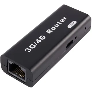 Mobiler WLAN Router, Tragbarer RJ45 3G/4G WiFi WLAN Hotspot 150Mbps USB Wireless Router Kompatibel mit IEEE.802b/g/n-Standards