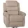 Mendler Fernsehsessel HWC-K63, Relaxsessel, Liegefunktion Aufstehhilfe Massage Heizfunktion, Stoff 220g/m2 Chenille ~ creme