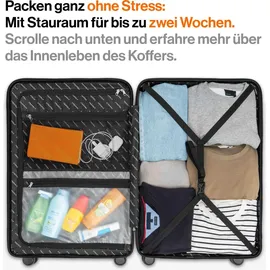 Travely 4-Rollen XL 77 cm / 100 l schwarz