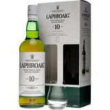 Laphroaig 10 Years Whisky 40% Vol. 0,7l in Geschenkbox mit Glas
