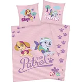 Paw Patrol Skye und Everest Paw Patrol Rosa 135 x 200 cm + 80 x 80 cm