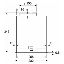 Bosch DLN56AC50 Lüfterbaustein 52 cm Edelstahl
