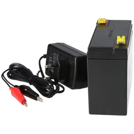 KungLong Set Bleiakku und Ladegerät 6V 7Ah 0,6A Lader