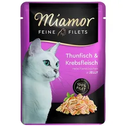 MIAMOR Feine Filets Thunfisch und Krebs Beutel 24x100 g