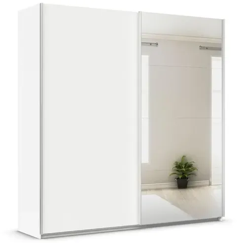 rauch ORANGE Schwebetürenschrank Quadra 225 x 229 cm Dekor Weiß