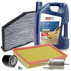Bestprice Inspektionspaket Filtersatz SET B + 5l ÖL [Hersteller-Nr. 40197253] für VW, Skoda